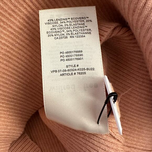 Aritzia Wilfred Free Cut-Out Knit Mini Dress Soft Terracotta - Picture 12 of 14